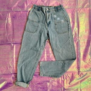 Forever 21 | Carpenter Light Wash Jeans with Stretch Waistband